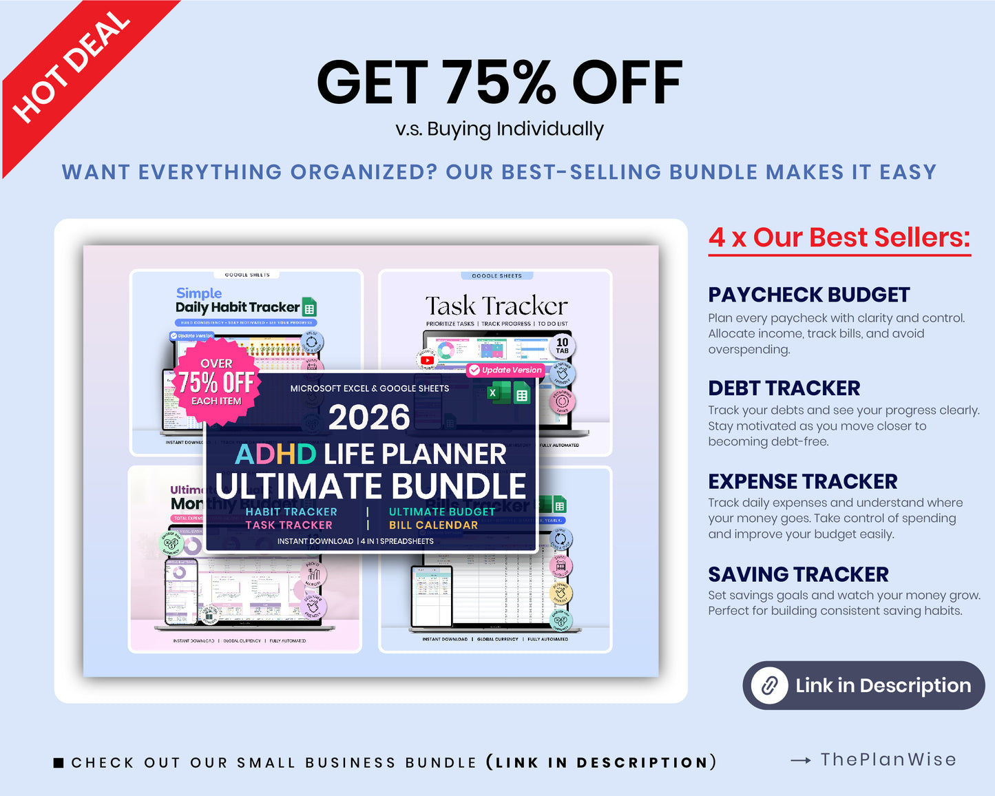 Ultimate Annual Budget Spreadsheet, Budget Paycheck, Bill Calendar, Debt Snowball Google Sheets Template
