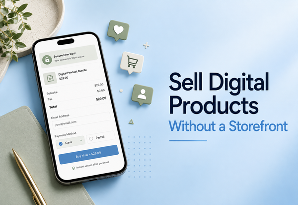 Sell Digital Products without a storefront
