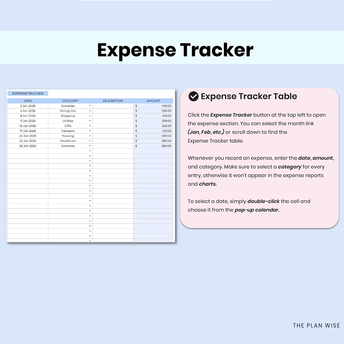 Complete Finance Dashboard and Annual Budget System for Google Sheets & Excel Template