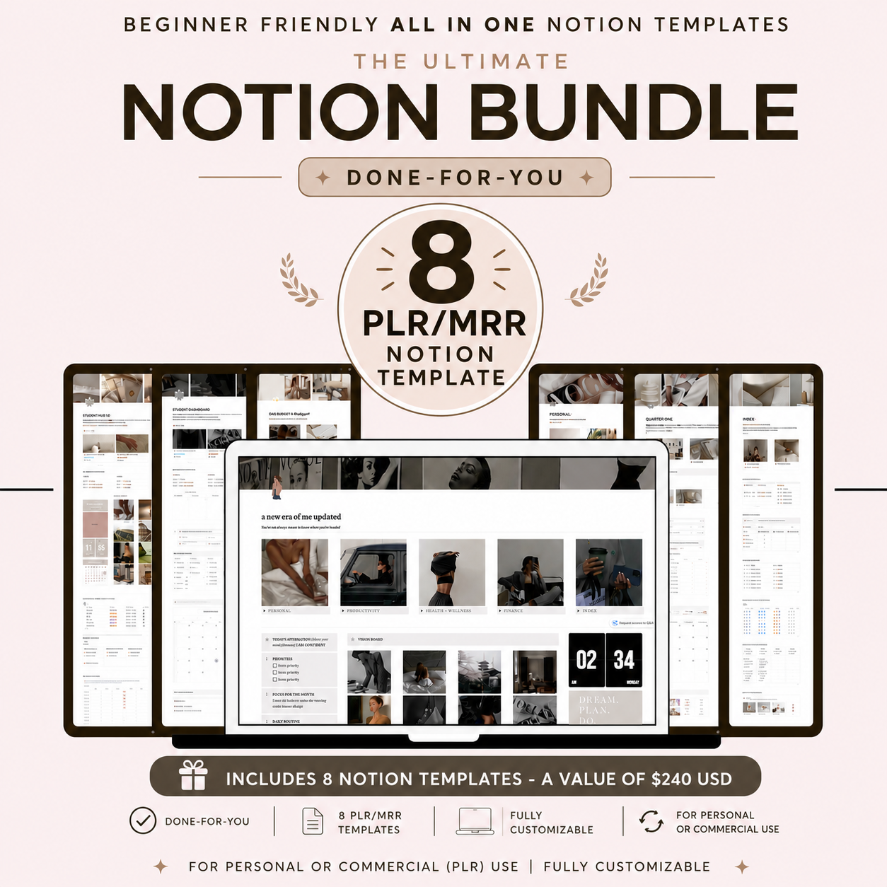 8 PLR Notion Template