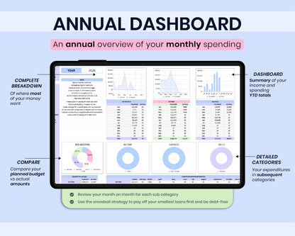 Ultimate Personal Finance Spreadsheet Monthly Personal Budget Paycheck 2026 Bill Calendar Net Worth Tracker For Google Sheets Template