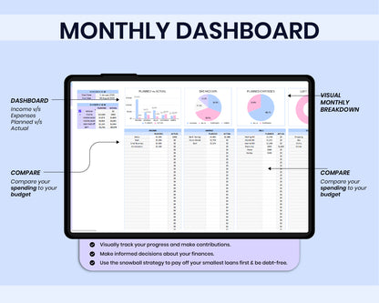 Ultimate Personal Finance Spreadsheet Monthly Personal Budget Paycheck 2026 Bill Calendar Net Worth Tracker For Google Sheets Template