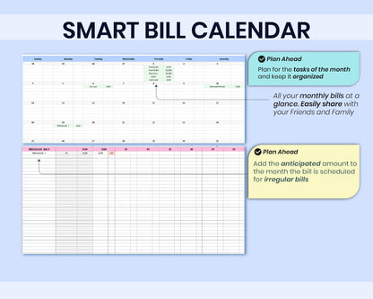 Ultimate Personal Finance Spreadsheet Monthly Personal Budget Paycheck 2026 Bill Calendar Net Worth Tracker For Google Sheets Template