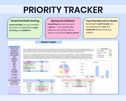 Ultimate Personal Finance Spreadsheet Monthly Personal Budget Paycheck 2026 Bill Calendar Net Worth Tracker For Google Sheets Template