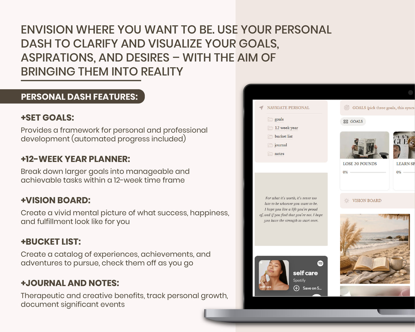 Ultimate Notion Life Planner, Notion Template,   Aesthetic Notion Planner, All-in-One Notion Planner, Notion Finance