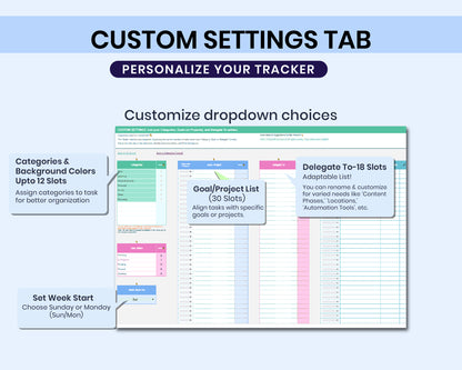 Task Tracker and To-Do List Spreadsheet for Google Sheets, Recurring Tasks, Daily Habit Tracker
