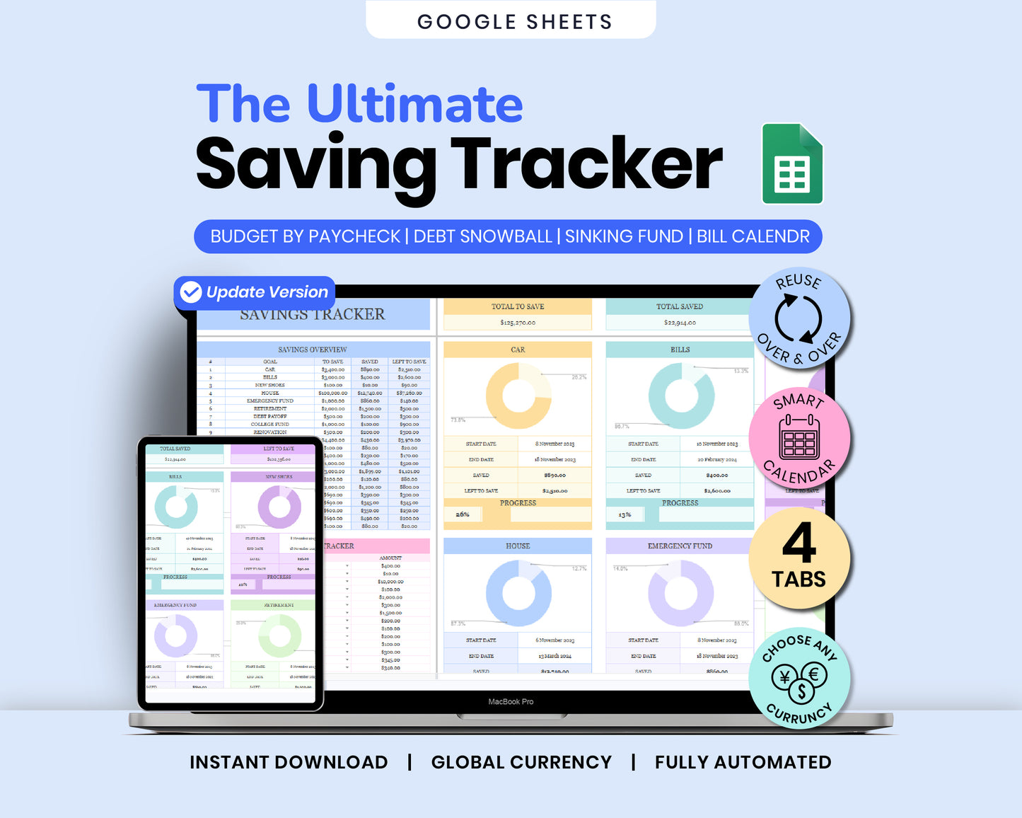 50+ Spreadsheet Templates PLR/MMR Bundle | Resell Rights | Google Sheets & Excel | Done-For-You Digital Business