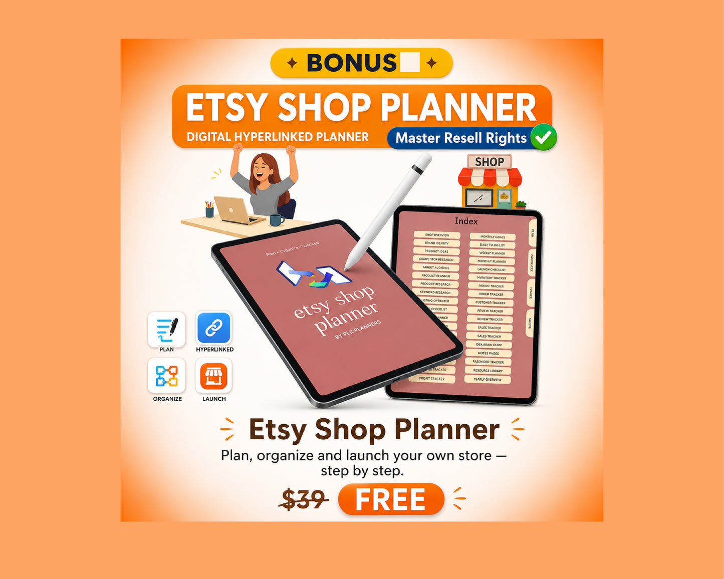 Ultimate Wellness & Self-Care Planner Bundle | 20 Canva Planners | PLR & MRR Commercial Rights | Editable Templates