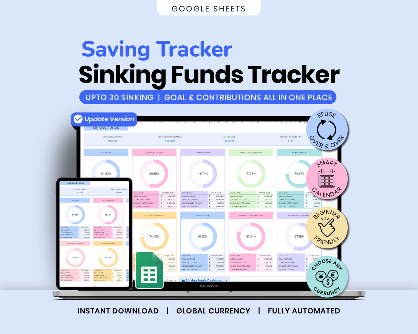 50+ Spreadsheet Templates PLR/MMR Bundle | Resell Rights | Google Sheets & Excel | Done-For-You Digital Business