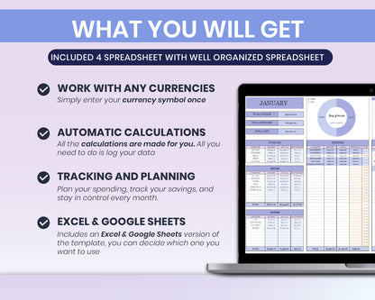 Small Business Bundle for Google Sheets, Paycheck Budget | Saving Tracker | Debt and Expense Tracker