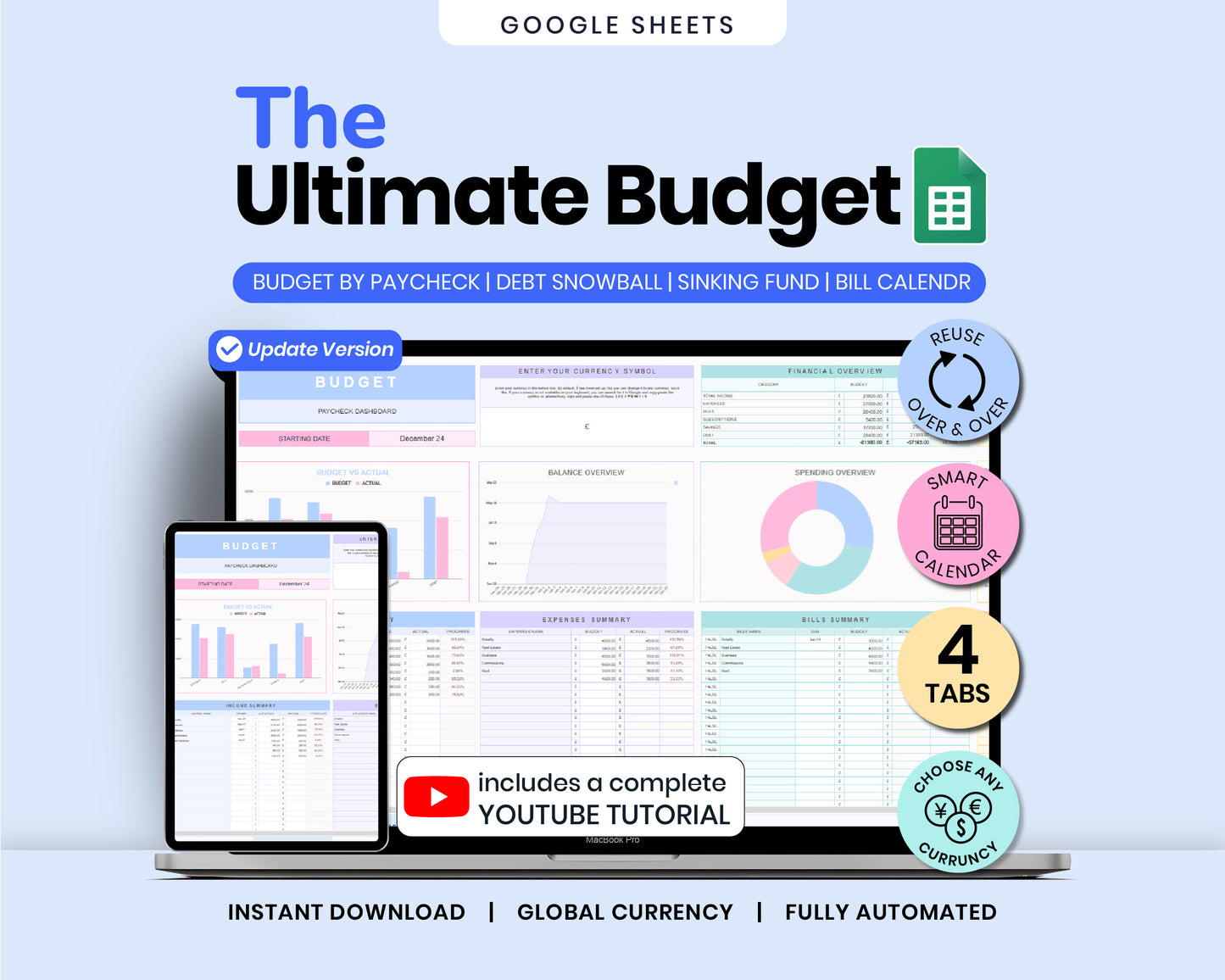 2026 ADHD Life Planner Ultimate Bundle (4-in-1 Spreadsheets)