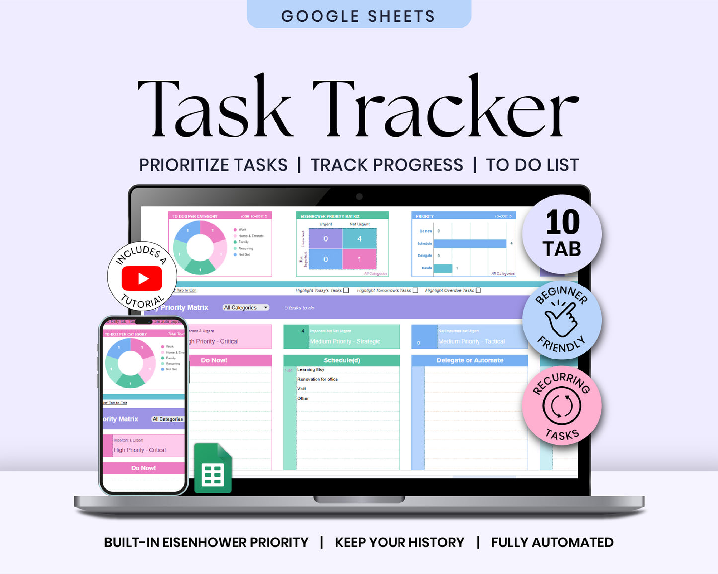 2026 ADHD Life Planner Ultimate Bundle (4-in-1 Spreadsheets)
