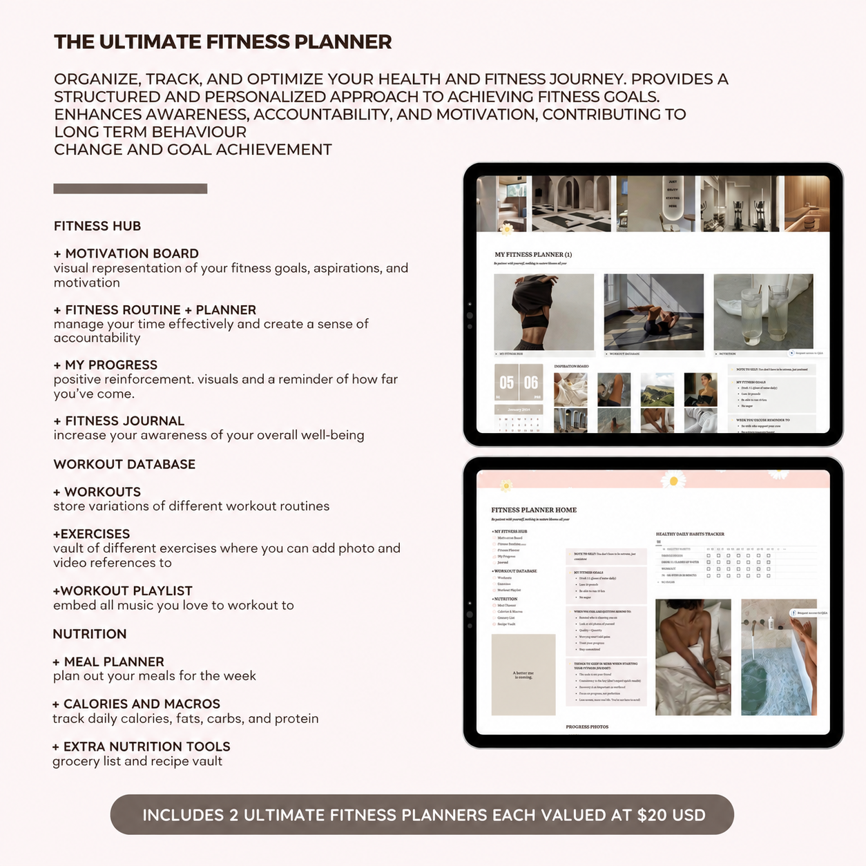 The Ultimate Notion Bundle | 15 PLR/MRR Notion Templates | Student, Fitness & Life Planner | Done-For-You | Commercial Use License