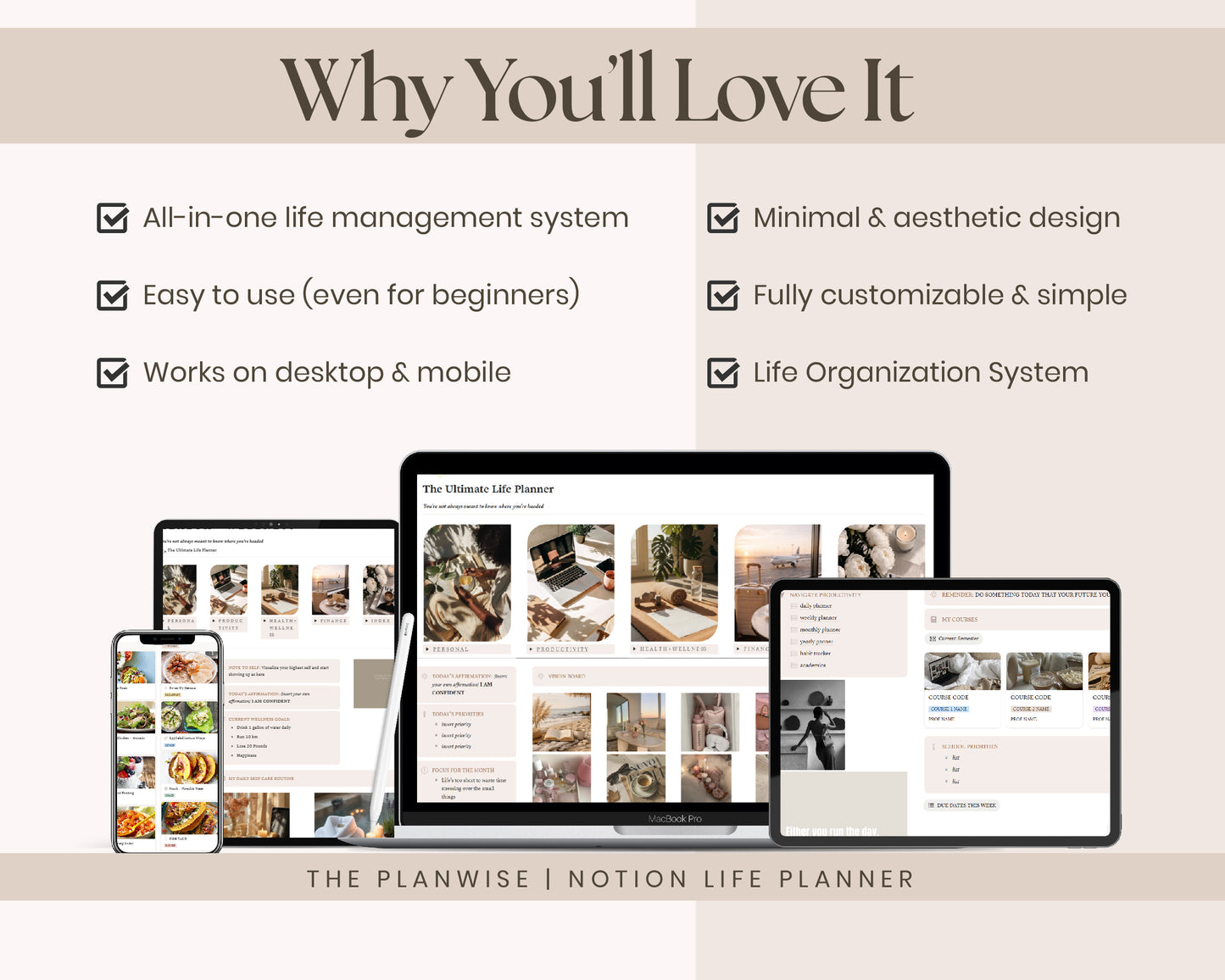 The Ultimate Notion Bundle | 15 PLR/MRR Notion Templates | Student, Fitness & Life Planner | Done-For-You | Commercial Use License