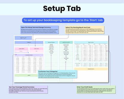 Ultimate Small Business Bookkeeping Spreadsheet Annual and Monthly Budget For Google Sheets Template