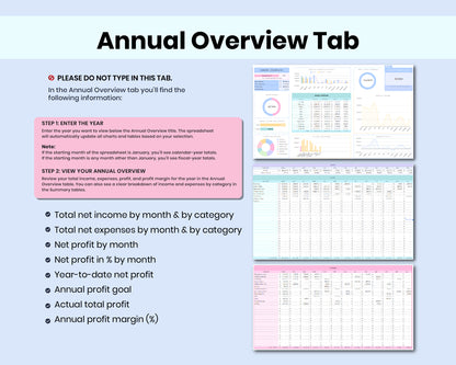 Ultimate Small Business Bookkeeping Spreadsheet Annual and Monthly Budget For Google Sheets Template