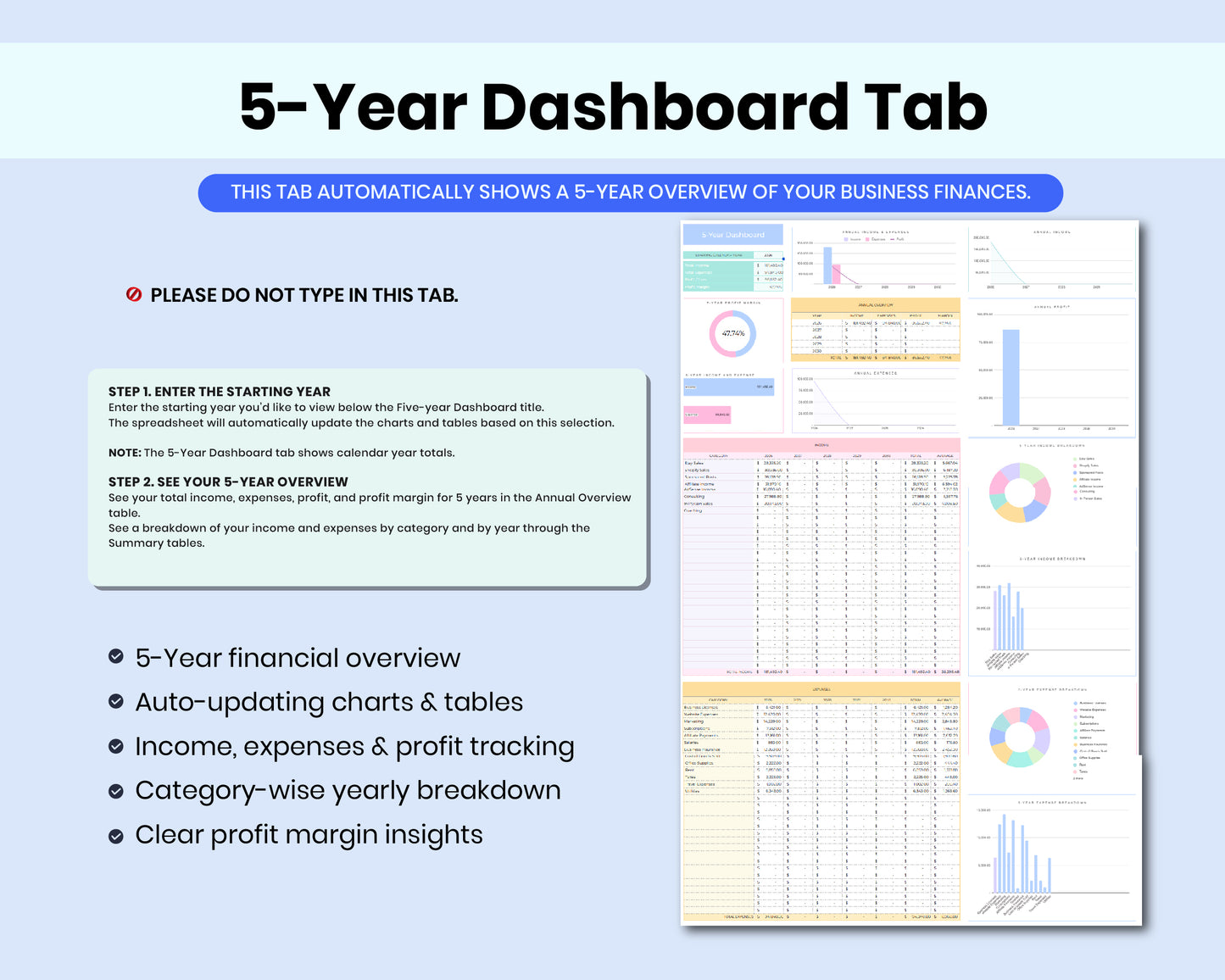 Ultimate Small Business Bookkeeping Spreadsheet Annual and Monthly Budget For Google Sheets Template