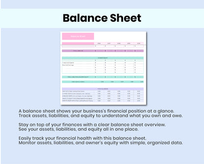 Ultimate Small Business Bookkeeping Spreadsheet Annual and Monthly Budget For Google Sheets Template