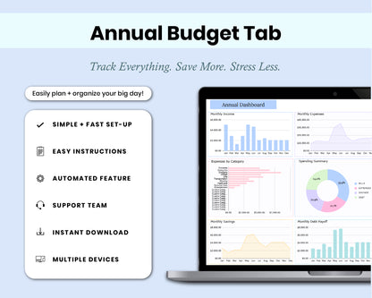 Ultimate Small Business Bookkeeping Spreadsheet Annual and Monthly Budget For Google Sheets Template