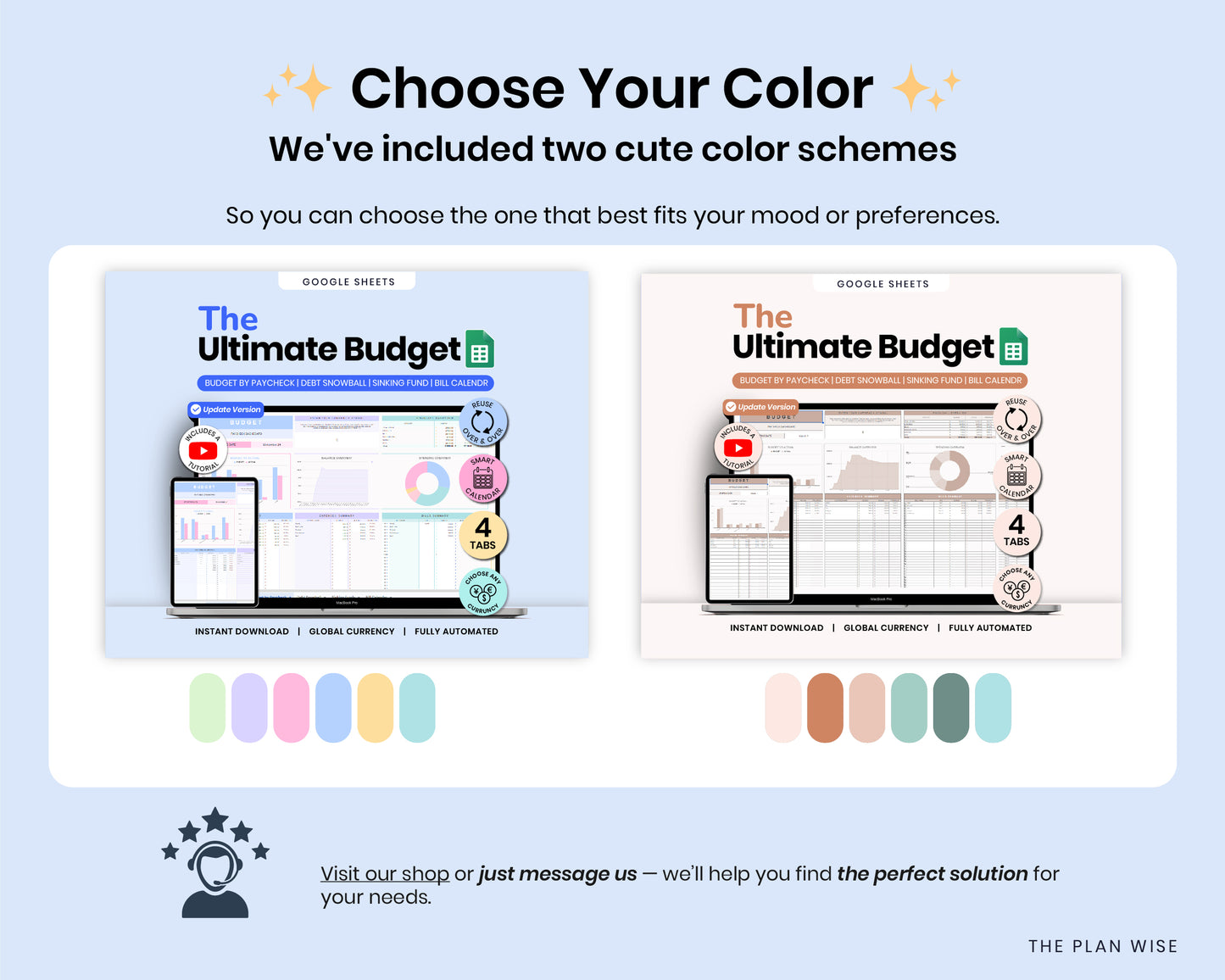 Ultimate Annual Budget Spreadsheet, Budget Paycheck, Bill Calendar, Debt Snowball Google Sheets Template