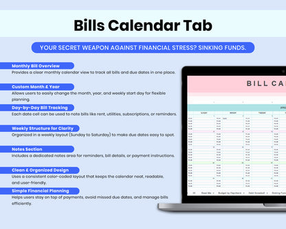 Ultimate Annual Budget Spreadsheet, Budget Paycheck, Bill Calendar, Debt Snowball Google Sheets Template