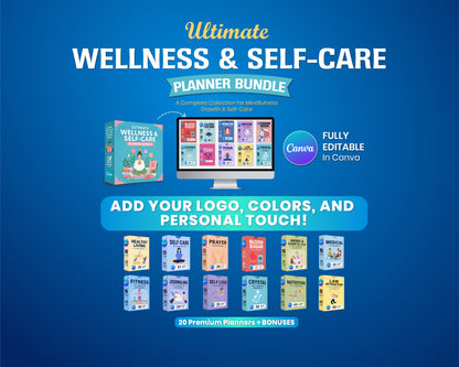 Wellness & Self-Care Planner Bundle