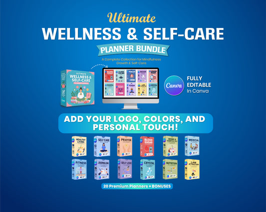 Wellness & Self-Care Planner Bundle
