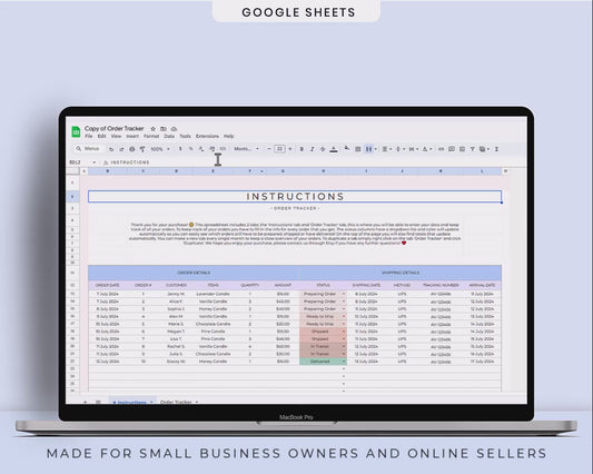 Inventory Tracker Spreadsheet: Inventory Log, Management, Checklist For Google Sheets Template